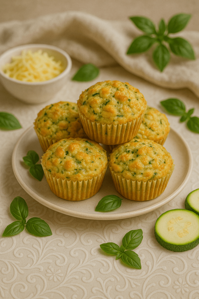 Muffins Salgados de Abobrinha com Queijo – duas formas de assar - Imagem do artigo