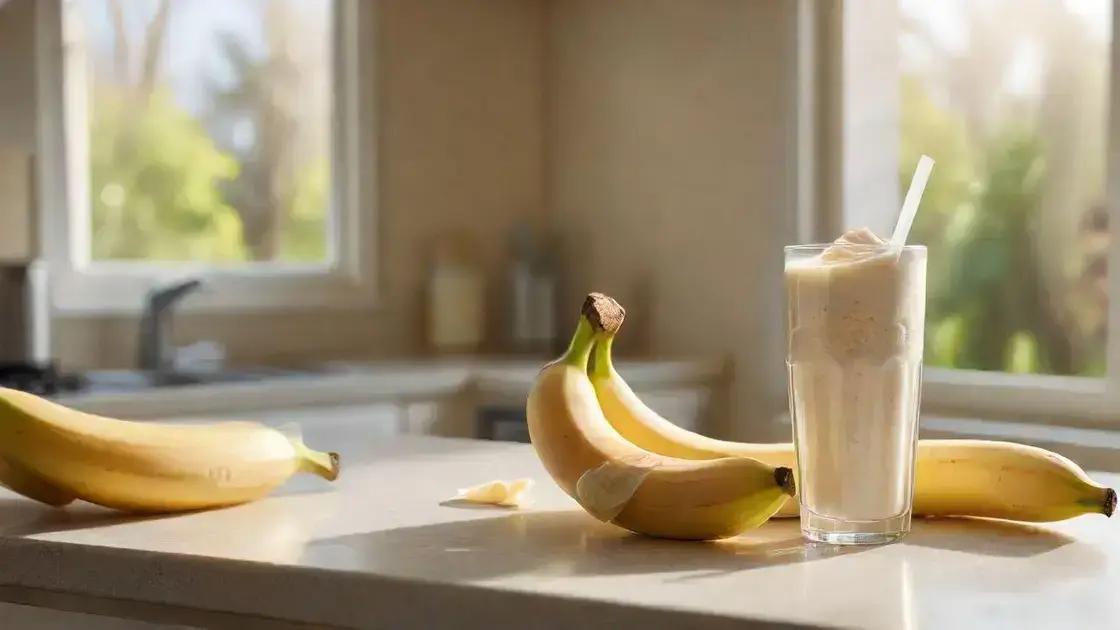 Benefícios da banana nesse shake nutritivo Benefícios da banana nesse shake nutritivo