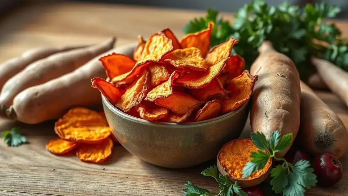 Benefícios nutricionais dos chips de batata doce Benefícios nutricionais dos chips de batata doce
