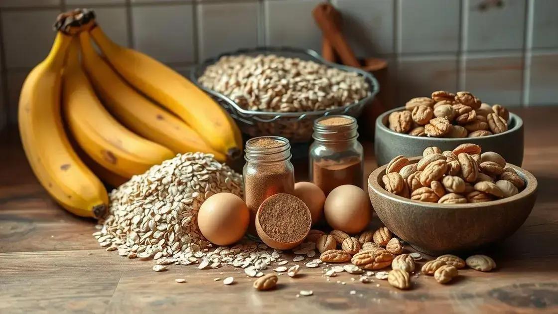 ingredientes essenciais para a receita de aveia e banana ingredientes essenciais para a receita de aveia e banana