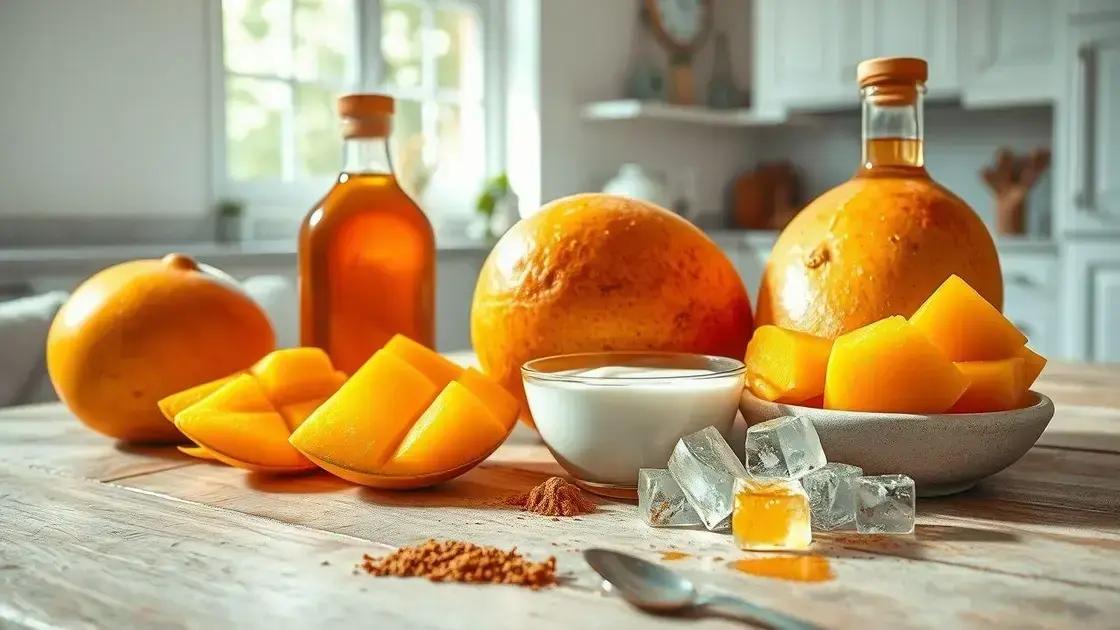 ingredientes essenciais para a receita de sorvete de manga ingredientes essenciais para a receita de sorvete de manga