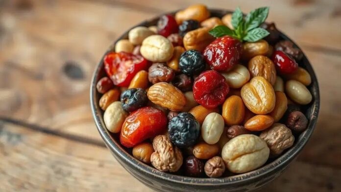 Mix de Oleaginosas e Frutas Secas: Lanche Pré-Treino Prático e Funcional Mix de Oleaginosas e Frutas Secas: Lanche Pré-Treino Prático e Funcional