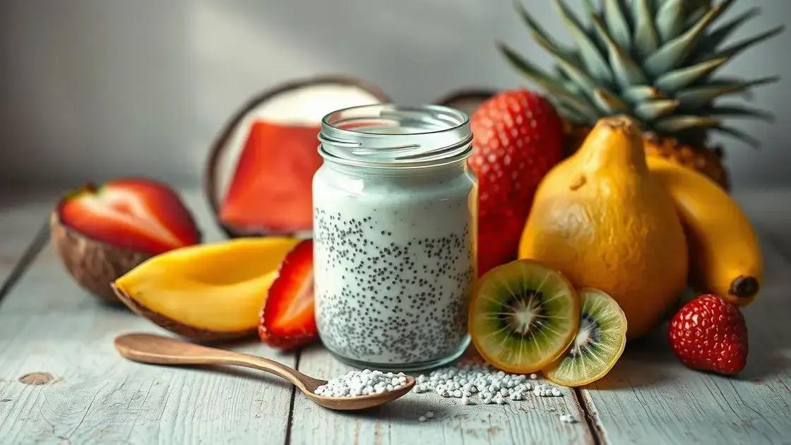 Preparação básica do pudim de chia com leite de coco Preparação básica do pudim de chia com leite de coco