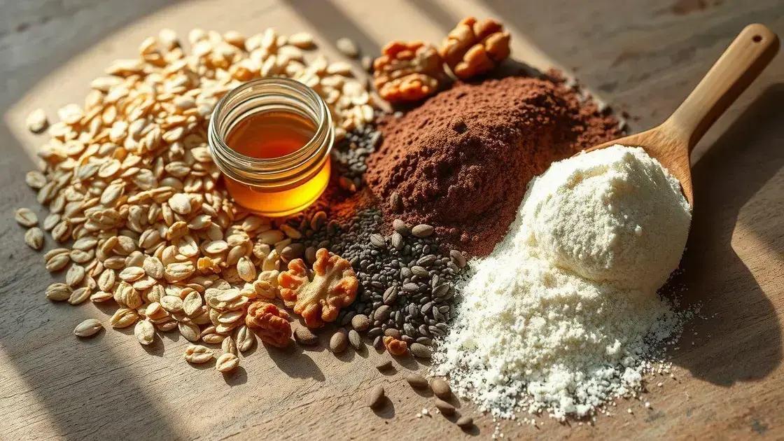 Principais ingredientes que garantem energia e recuperação Principais ingredientes que garantem energia e recuperação