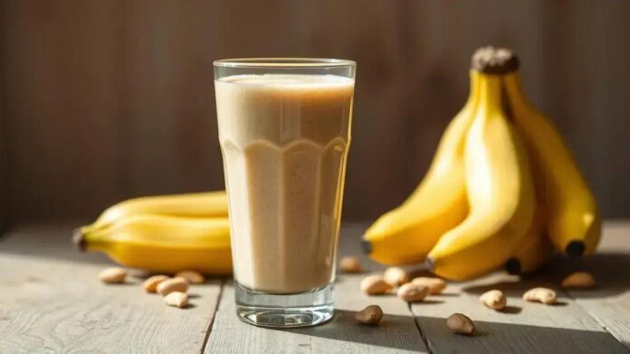 Smoothie Pré-Treino de Banana e Pasta de Amendoim: Energia Rápida e Sustentável