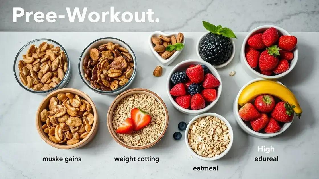Variações do lanche pré-treino para diferentes objetivos Variações do lanche pré-treino para diferentes objetivos