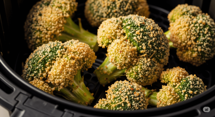 Brócolis Empanado na Air Fryer crocante, leve e delicioso Brócolis Empanado na Air Fryer crocante, leve e delicioso