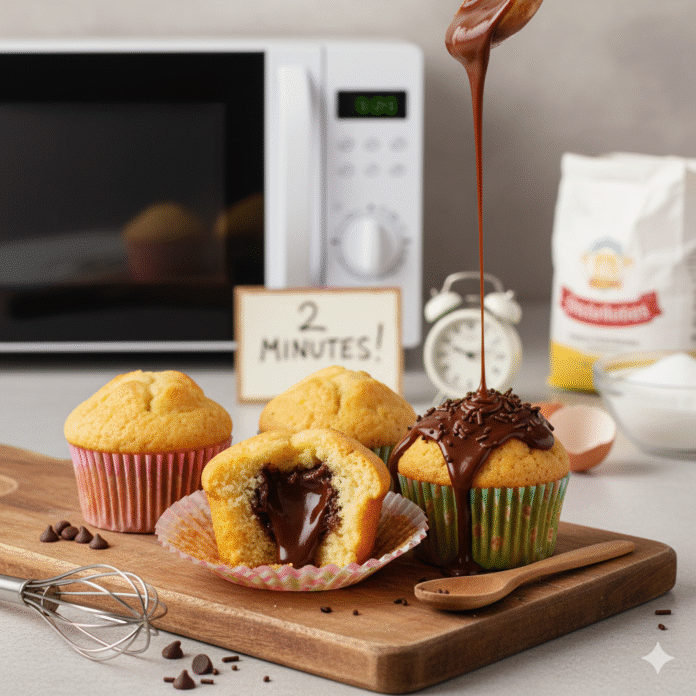 Cupcake de Micro-ondas em 2 Minutos A Receita Mágica que Vai Salvar Sua Vontade de Doce!