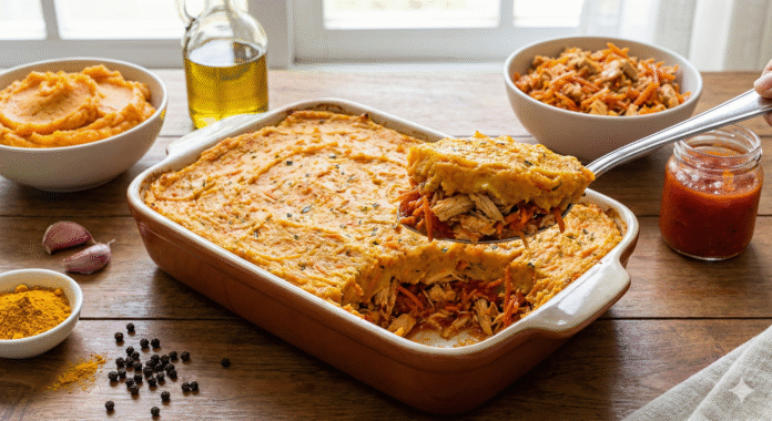 Escondidinho de Batata Doce com Carne Moída O Almoço Perfeito